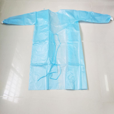 Disposable Nonwoven Isolation Gown With PE Film